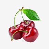 Premium Double Glossy Cherry Isolated