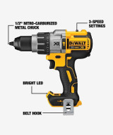 DEWALT 20V MAX* XR High Hammer Drill Brushless Motor