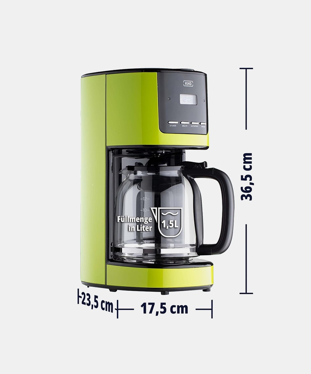 Coffee Machinein Green, Automatic Shut-Off