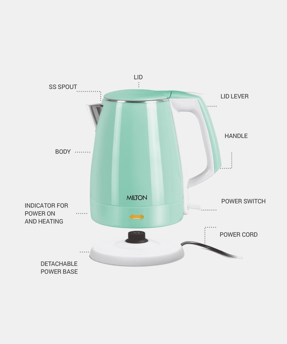 Milton Euroline Riga Electric Stainless Steel Kettle
