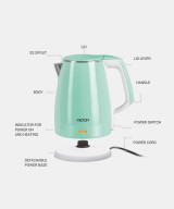 Milton Euroline Riga Electric Stainless Steel Kettle