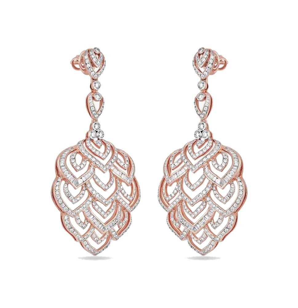 Verdant Splendour Diamond Dangle Earrings