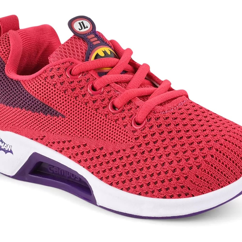 Batman Lace Running Shoes For Boys & Girls (Red)
