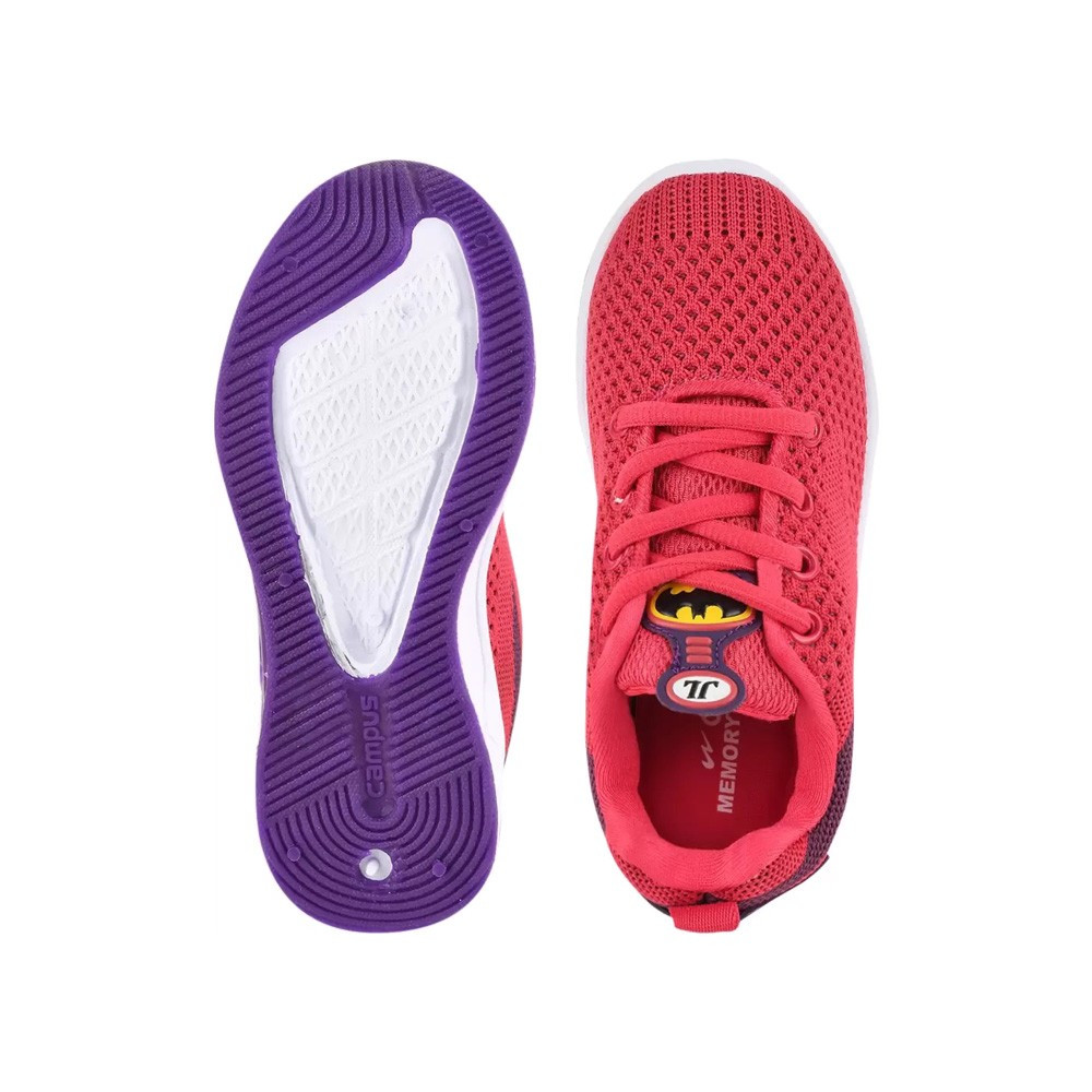 Batman Lace Running Shoes For Boys & Girls (Red)