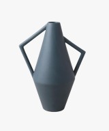 Atipico Small Ceramic Kora Vase Silk Blue