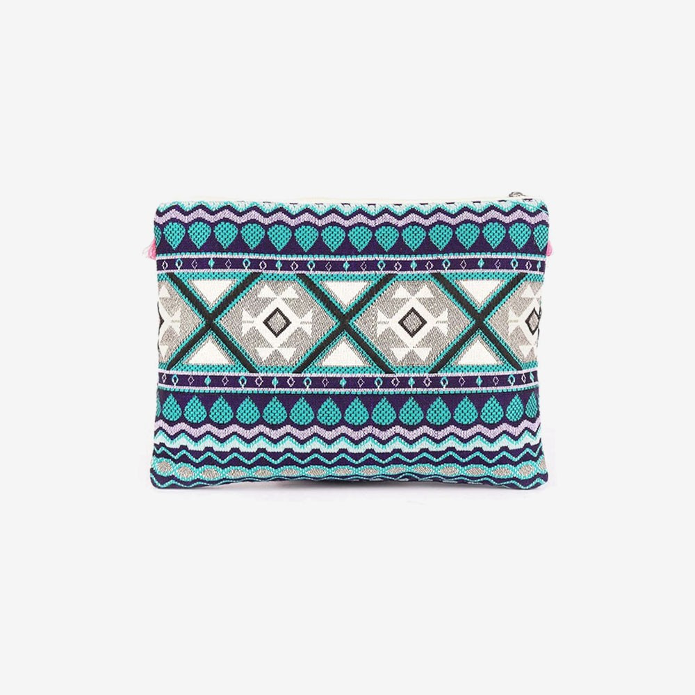 ASTRID 20 Cms Blue Cotton Travel Pouch