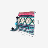 ASTRID 20 Cms Blue Cotton Travel Pouch