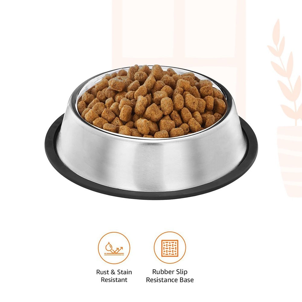 Pets Empire Stainless Steel Dog Bowl (Set of 2)