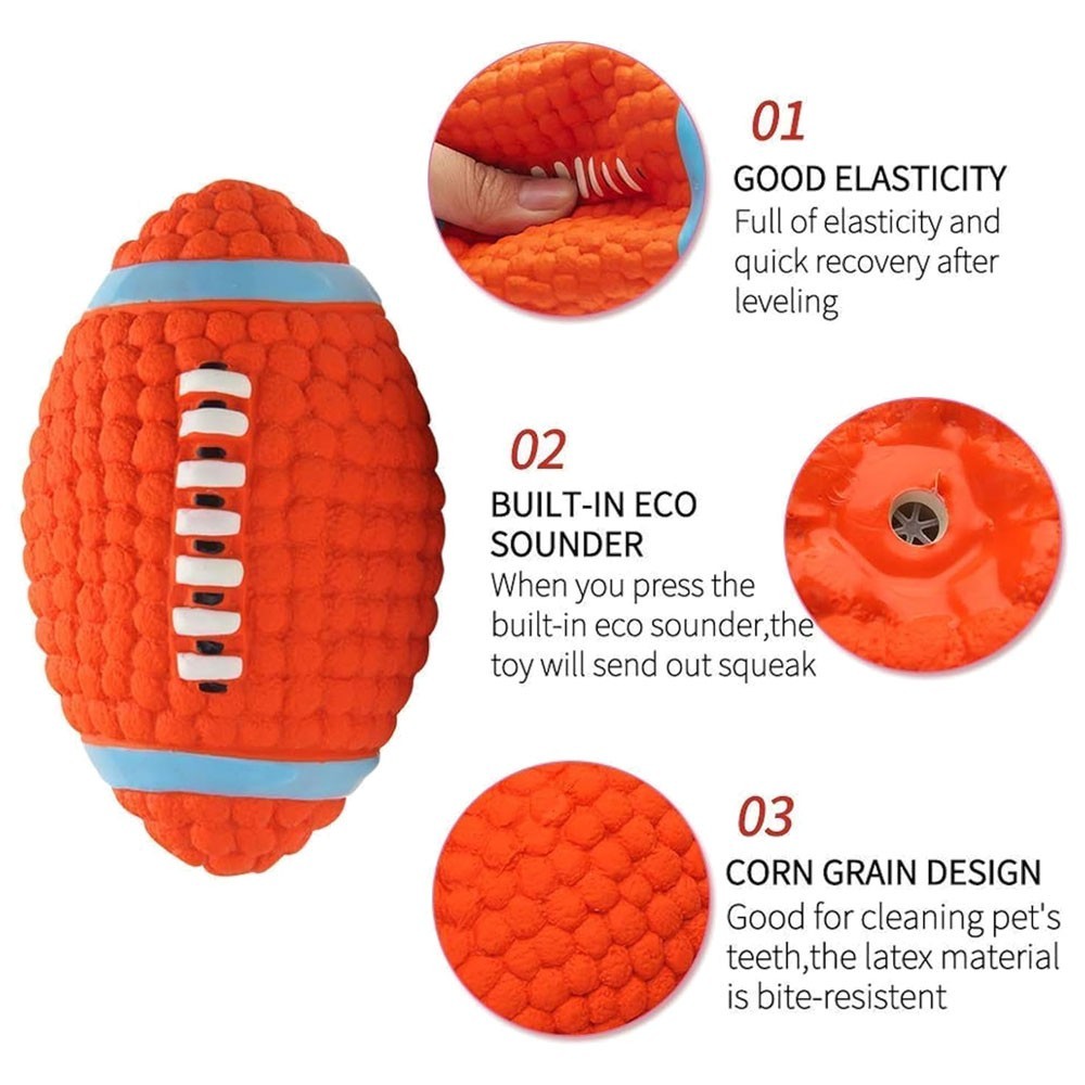 Pet Dog Sport Rugby Teething Toys for Puppies