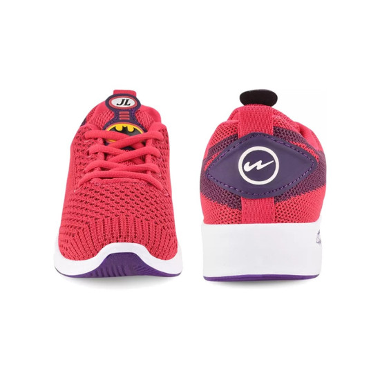 Batman Lace Running Shoes For Boys & Girls (Red)