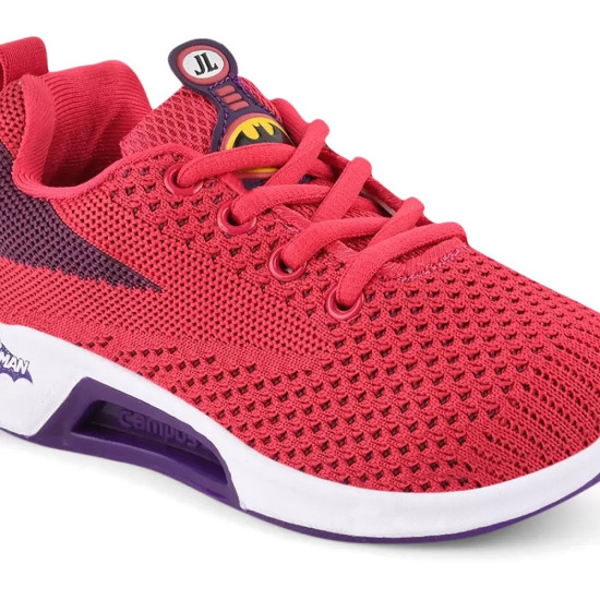 Batman Lace Running Shoes For Boys & Girls (Red)