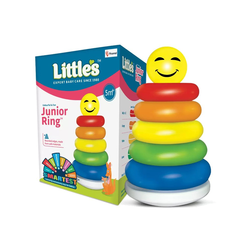 Wiggly Toys Junior Smiley Stacking Colorful Rings