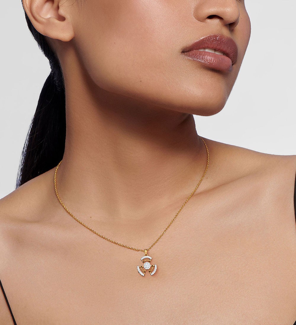Diamond Ed Pendant Yellow Gold / 14KT