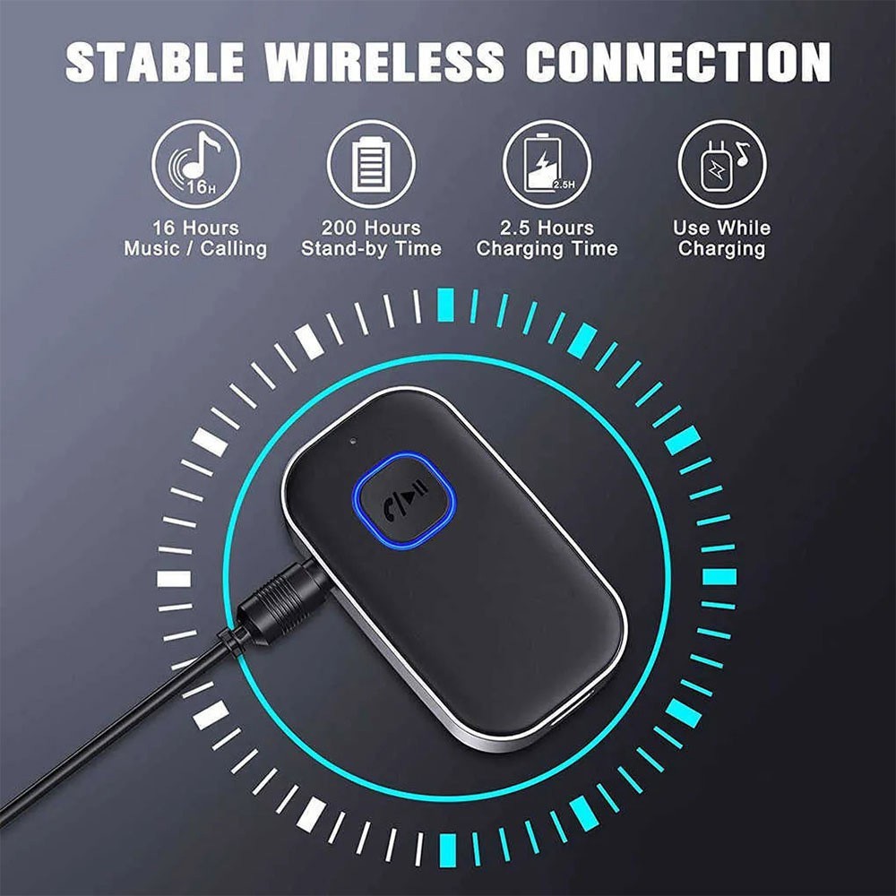 Bluetooth Receiver with LCD Screen For Car
