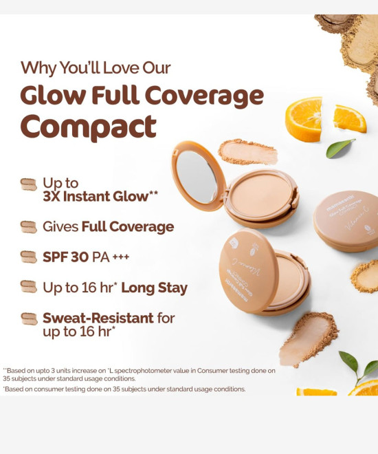 Mamaearth Glow Full Coverage Compact SPF