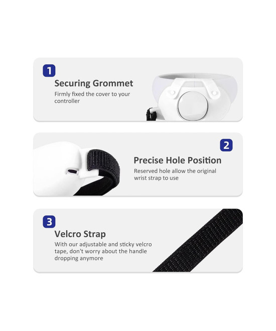 Rumbloo Silicone Controller Grip Cover for Oculus Quest 2