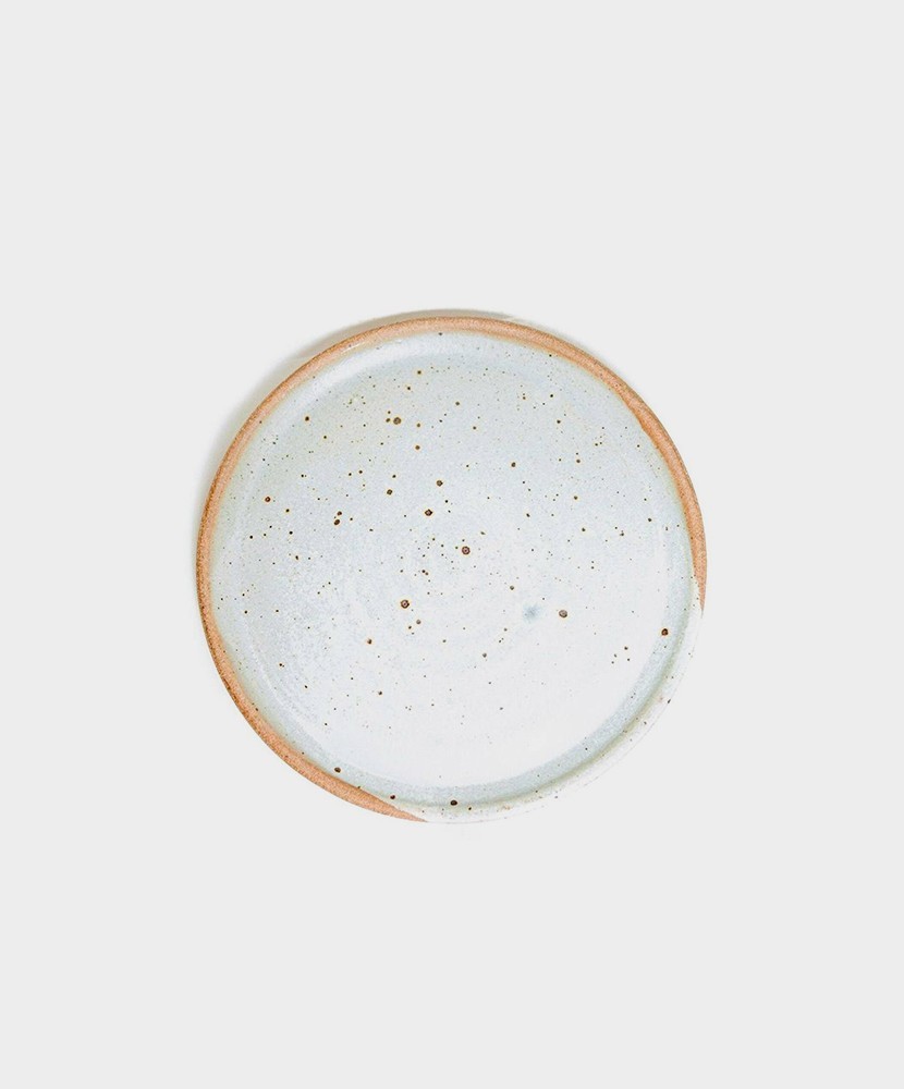 Beige Serveware Ceramic White Matte Plates