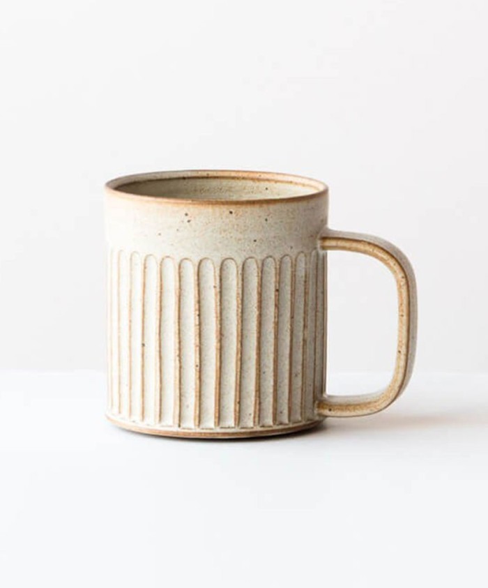 White & Black Glaze Cup And Dish Set
